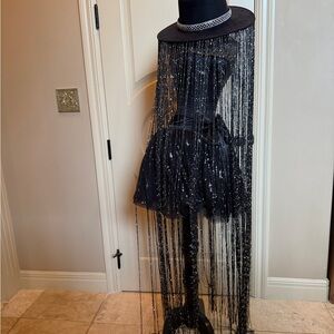 Black Fringe Beyoncé style hat